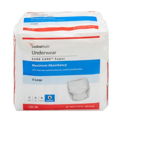UNDERWEAR SURECARE SPR XLG 48/