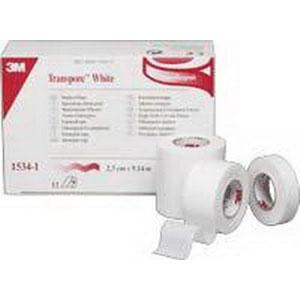 TAPE TRANSPORE WHITE 1"X10 YD