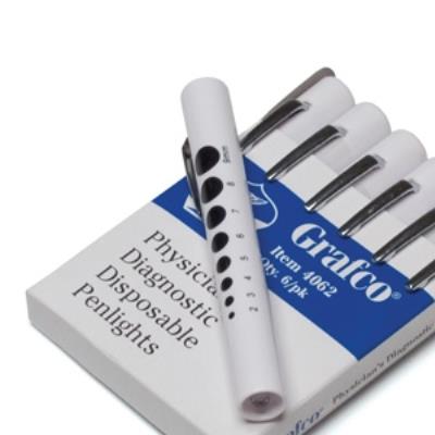 PENLIGHT DISPOSABLE WHITE 6/PK