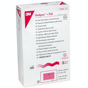 MEDIPORE + PAD CLOTH ADHESIVE-