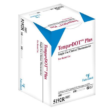 THERM TEMPA DOT RECTAL 100/BX