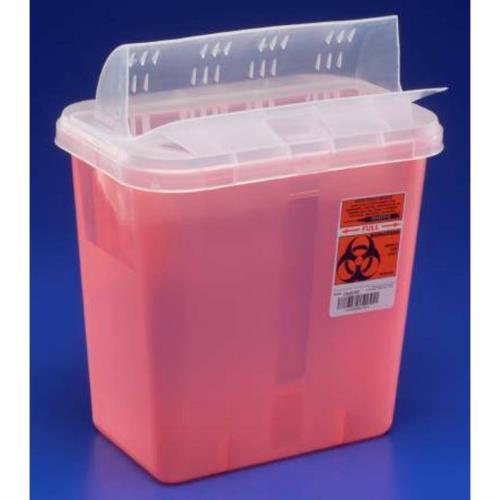 SHARPS CONTAINER 2GL TRANS RED