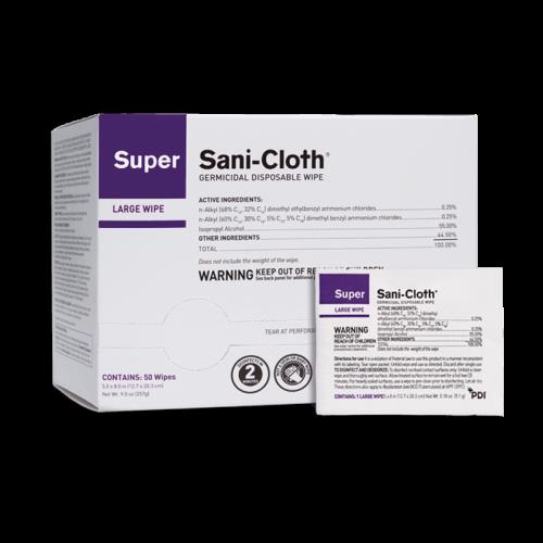 WIPES PDI GERMICIDAL 5X8 50/BX