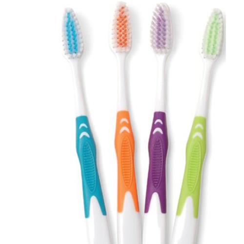 TOOTHBRUSH ADLT W/ RUBBER HNDL