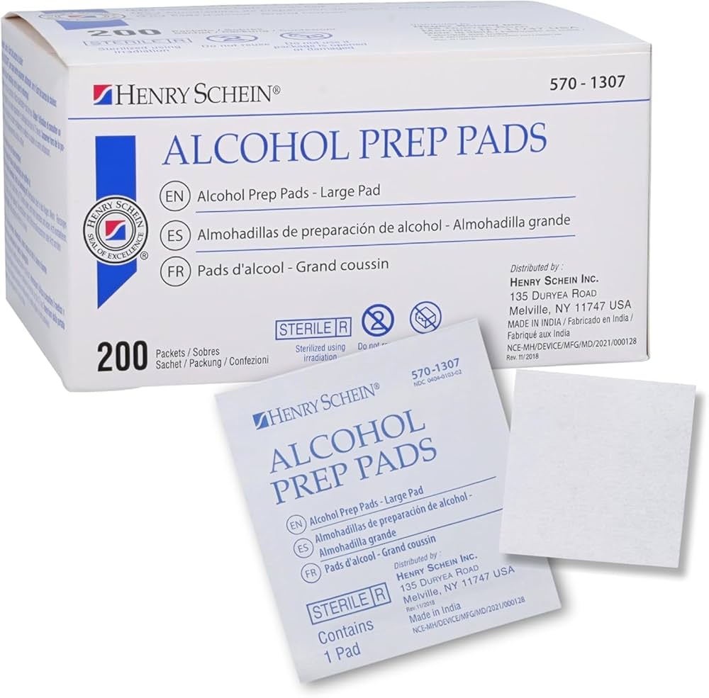 ALCOHOL PREP PADS ST MD 2PLY