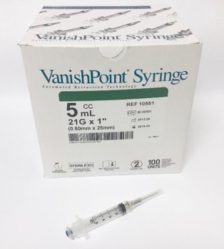 VANISHPOINT SYR 21G X 1" 5CC