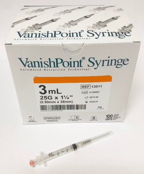 VANISHPOINT SYR 25G X 1.5" 3CC