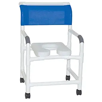 SHOWER COMMODE CHAIR PVC 22"