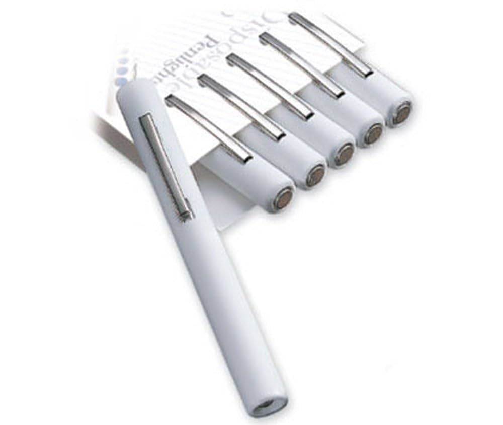PENLIGHT DISPOSABLE WHITE 6/PK