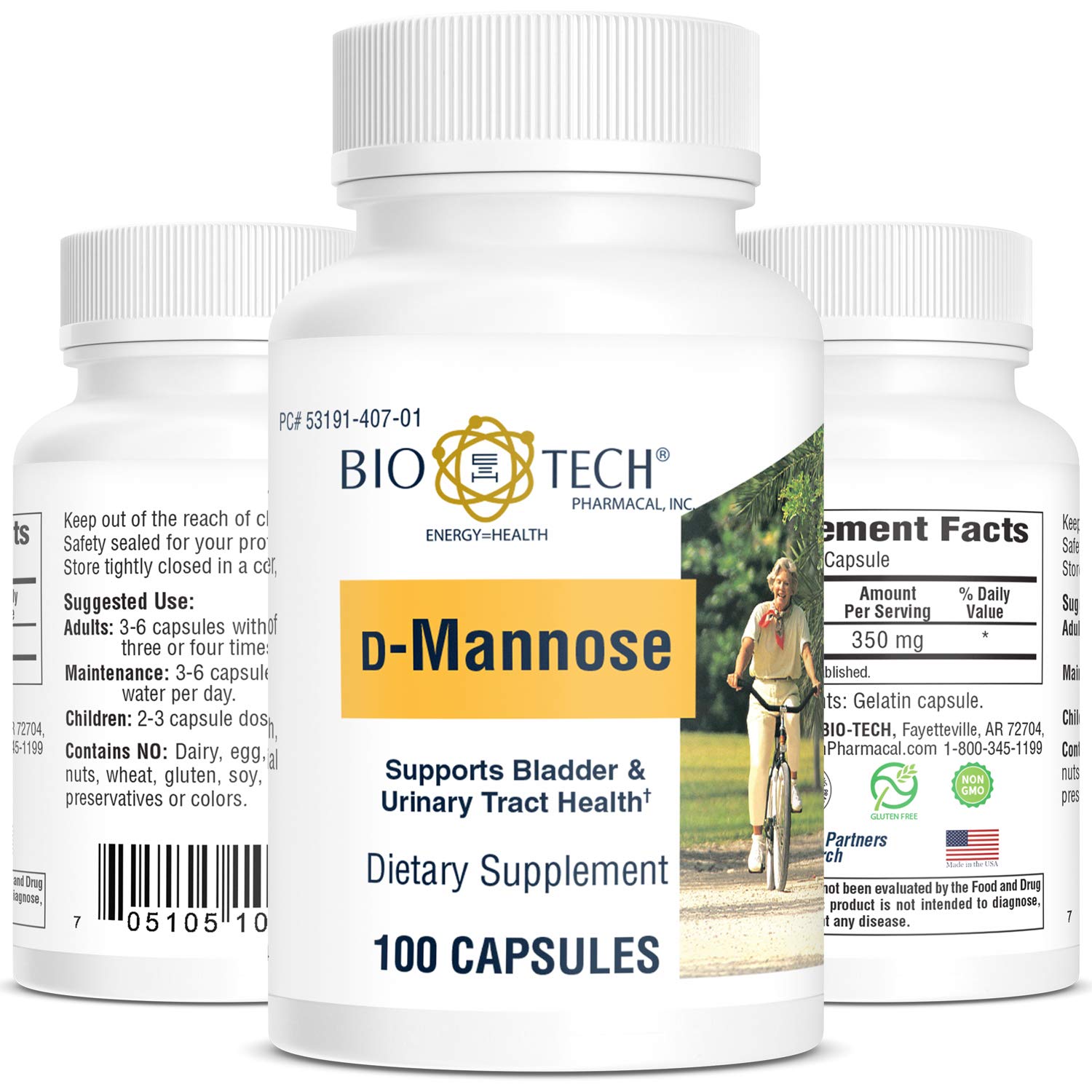 D-MANNOSE 350MG CAP 100/BT