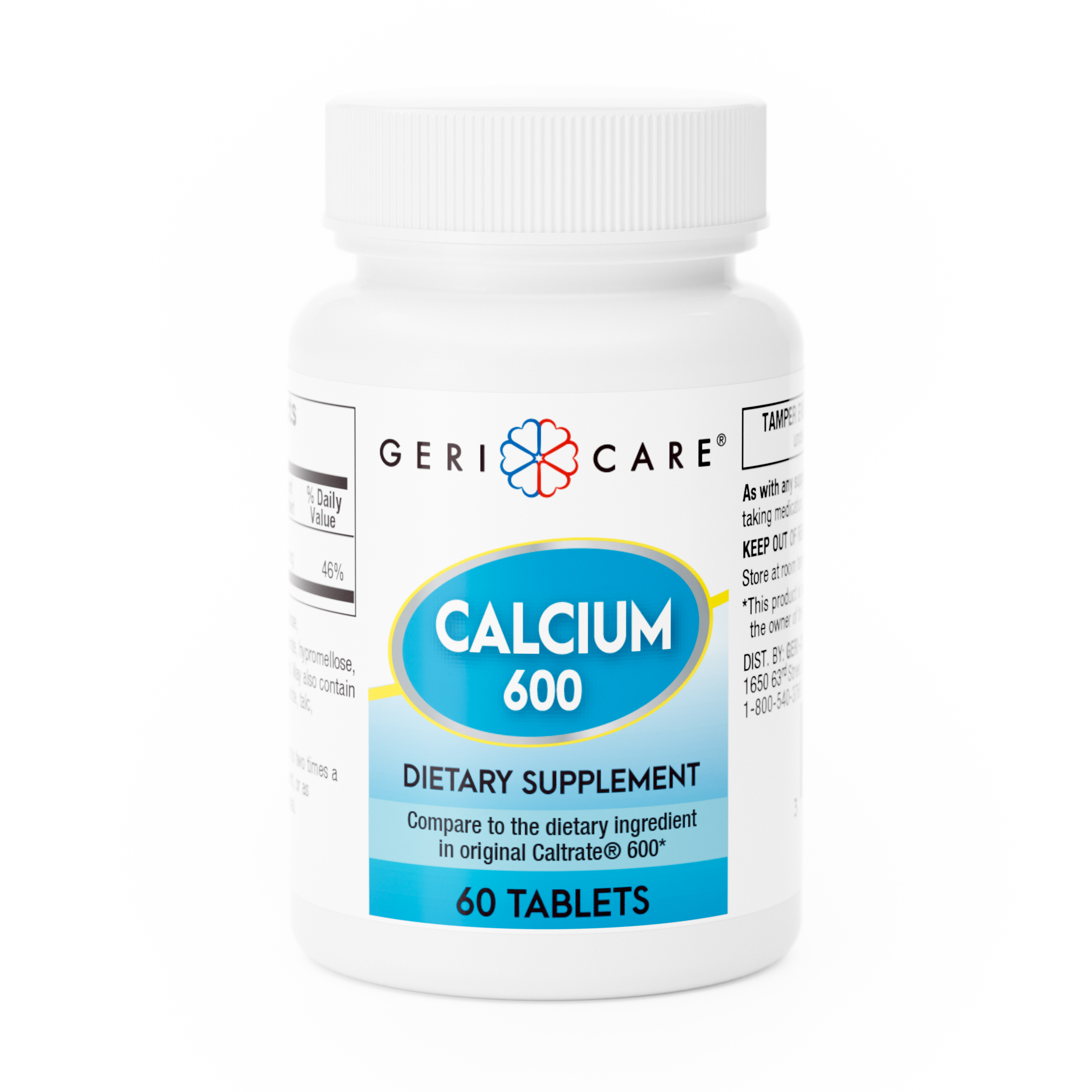 CALCIUM CARBONATE 600MG 60/BT
