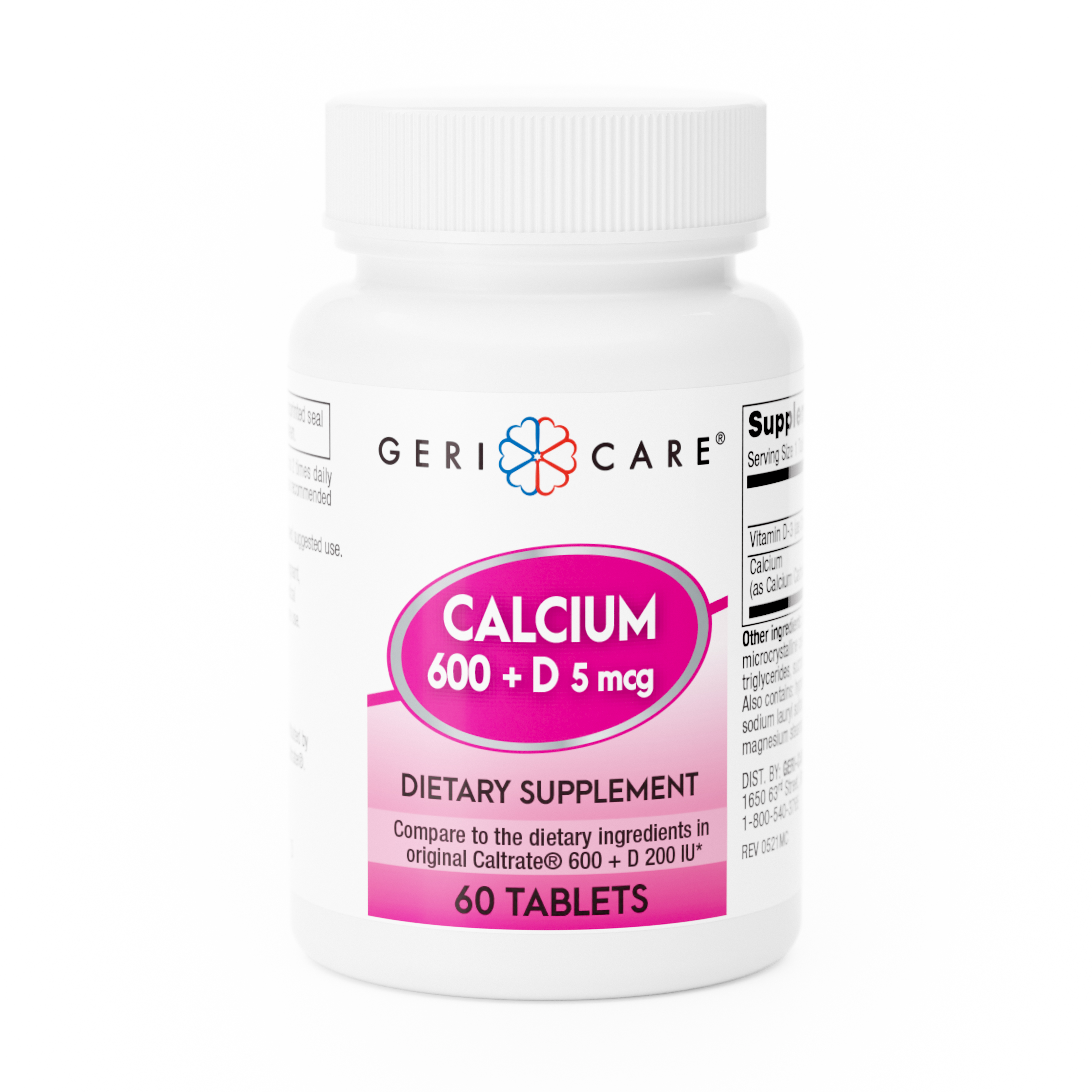 CALCIUM 600MG W/D 200MG 60/BT