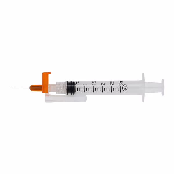 EASYPOINT 3CC SYRINGE W/NEEDLE