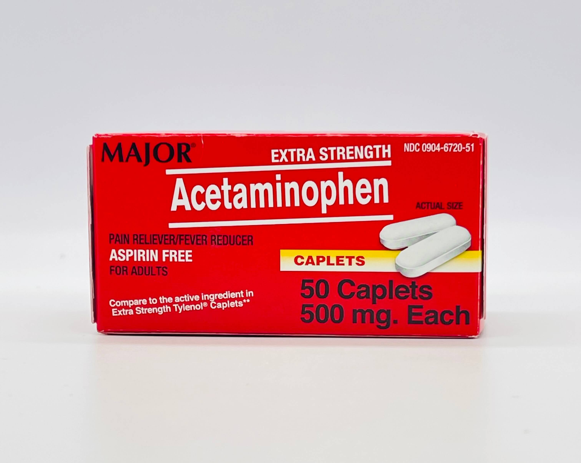 ACETAMINOPHEN TAB 500MG 50/BT
