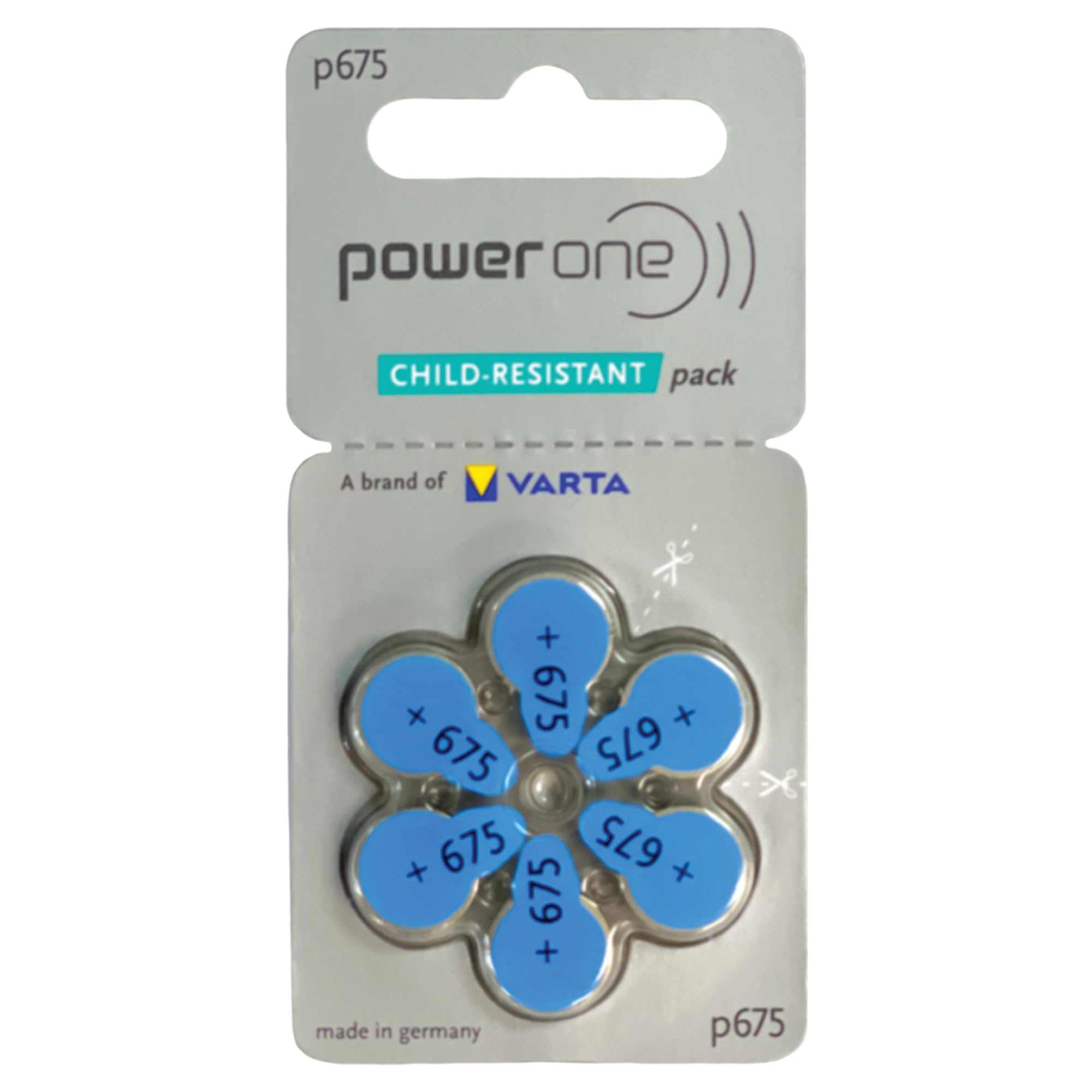 BATTERY HEARING AID 675 6/PK