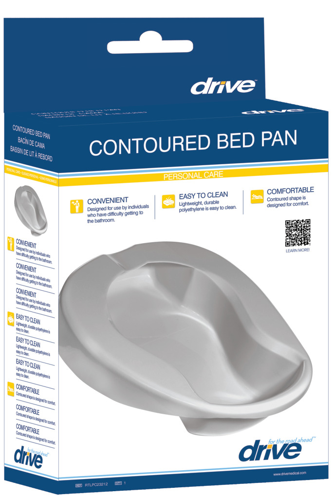BEDPAN CONTOUR RETAIL 6/CS